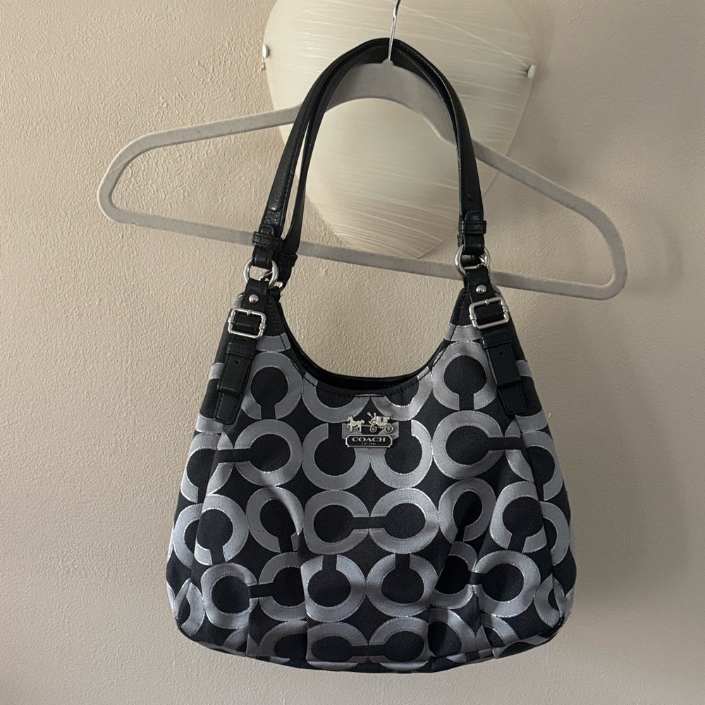 Coach Black and Gray Purse